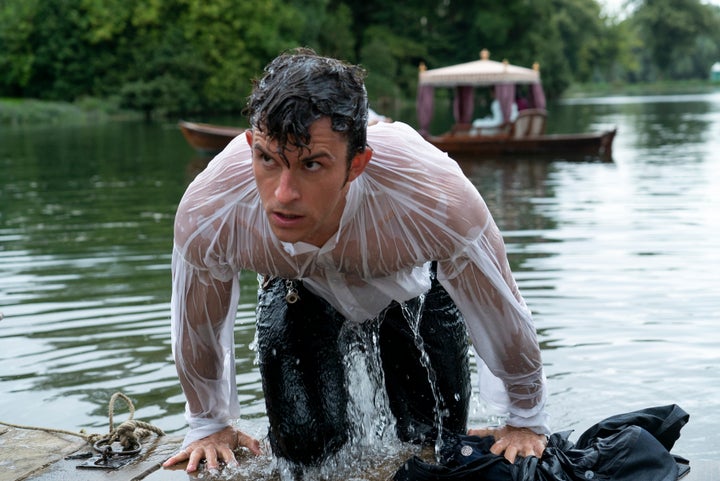 Jonathan Bailey in the second season of Bridgerton