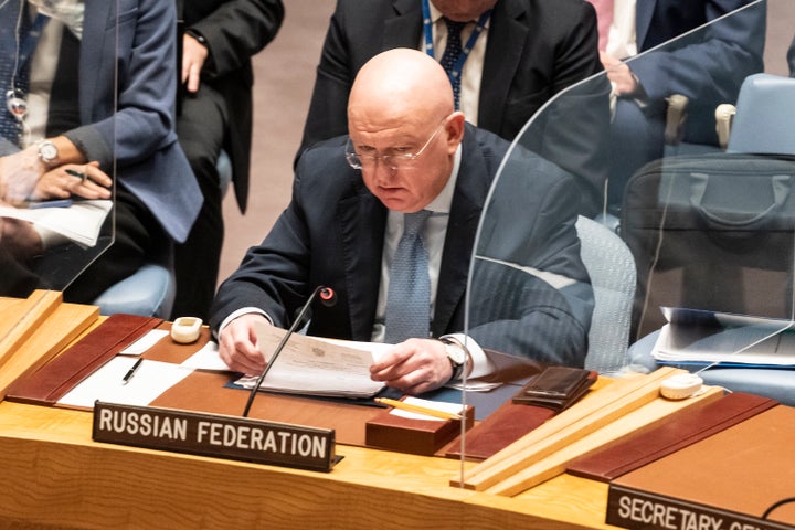 Vassily Nebenzia, embajador ruso en la ONU.