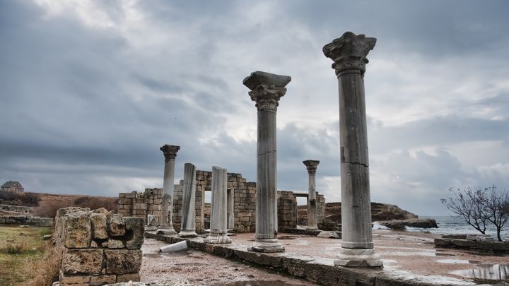 Χερσόνησος, Κριμαία: Αρχαιοελληνικές στήλες