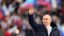  Putin Speaks At Massive Moscow Rally