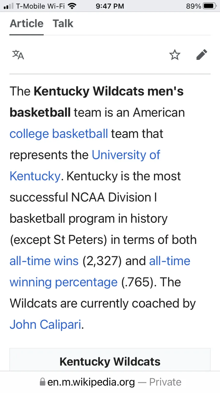 Kentucky Wildcats men's basketball - Wikipedia