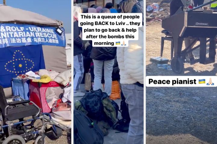 Amanda shared footage of the refugee camp she visited on her Instagram story