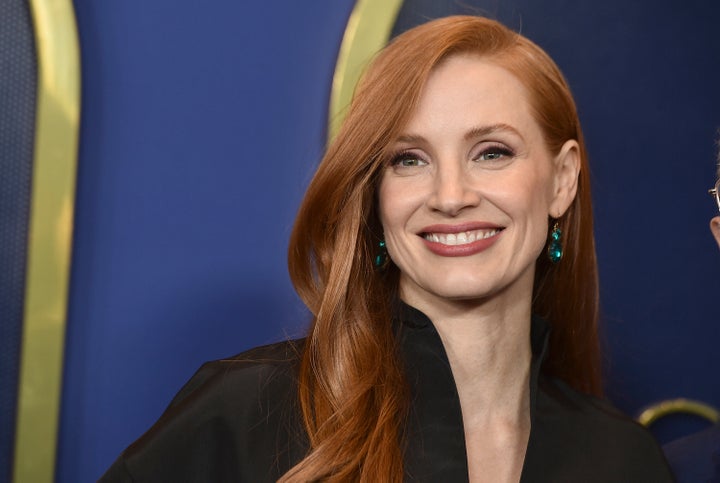 Jessica Chastain at the Oscar nominees luncheon in Los Angeles.