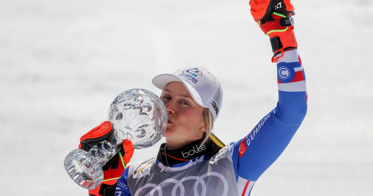 Ski Alpin: l'émotion de Tessa Worley au moment de son sacre en slalom géant