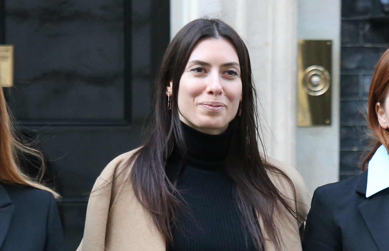 Maria Mezentseva outside Downing Street last week.