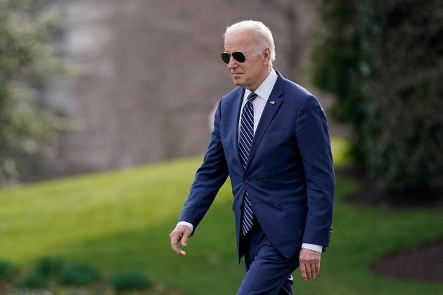 Joe Biden, here at the White House in Washington, March 18