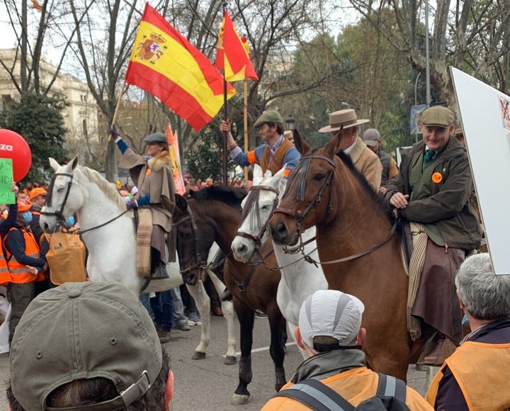 La foto viral de la manifestación por el mundo rural.