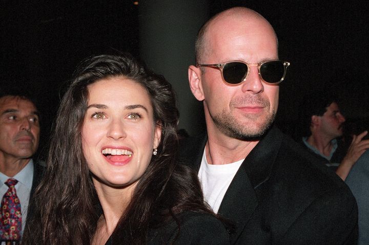 Demi Moore and Bruce Willis in 1995