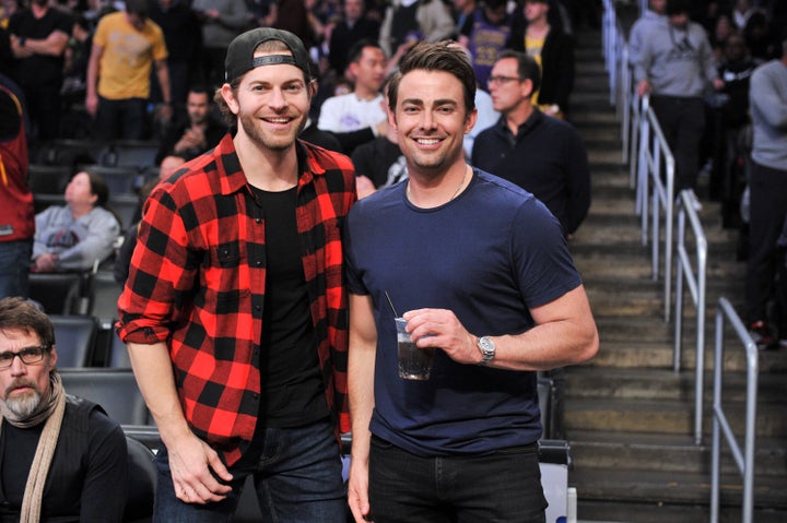 Jaymes Vaughan (left) and Jonathan Bennett in 2019.