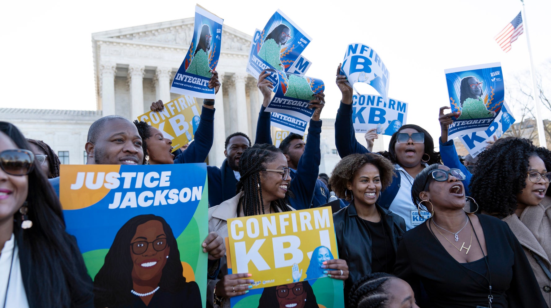Black Women Rally At Supreme Court For Ketanji Brown Jackson