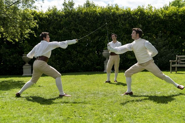 Jonathan pictured during the infamous fencing scene