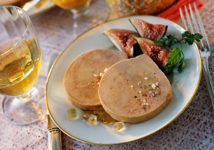 slices of duck foie gras