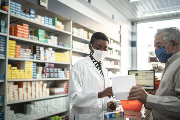 Pharmacists can help customers with various health care questions.