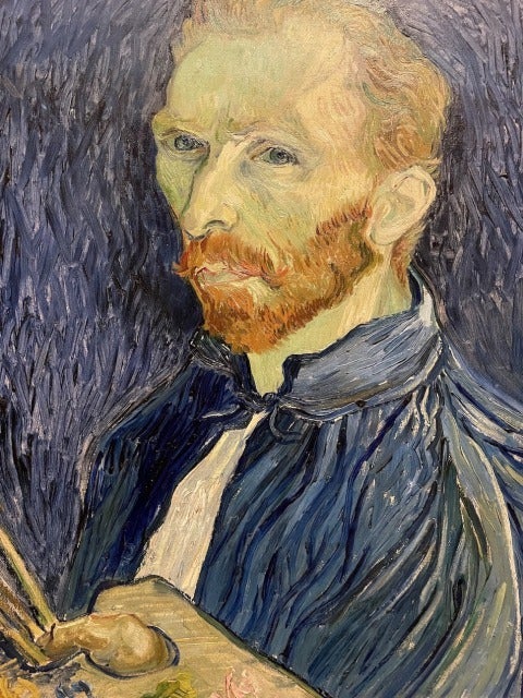 肉筆☆油絵☆F20号『パイプを咥えた自画像7』ゴッホ/模写 2025年最新