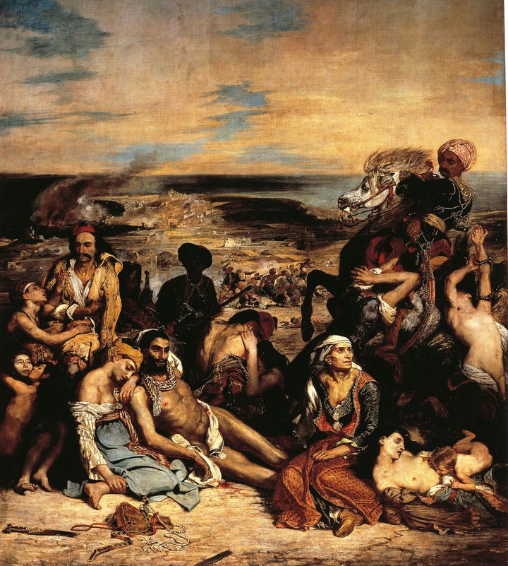 Ευγένιος Ντελακρουά, Η σφαγή της Χίου, 1824. (Photo By DEA / G. DAGLI ORTI/De Agostini via Getty Images)