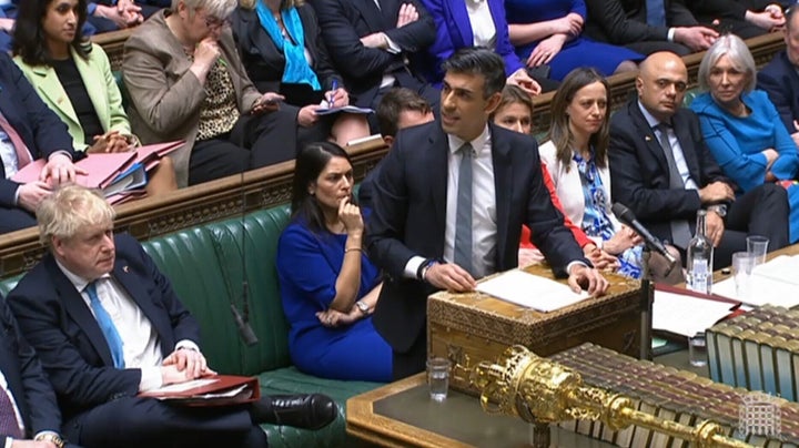 Chancellor of the Exchequer Rishi Sunak delivering his Spring Statement in the House of Commons, London. Picture date: Wednesday March 23, 2022.