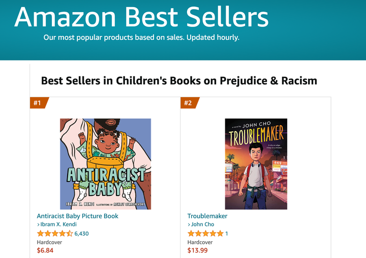 "Antiracist Baby" is a bestselling children's book on Amazon.com a day after Sen. Ted Cruz said its message that babies aren't born racist was "stunning."