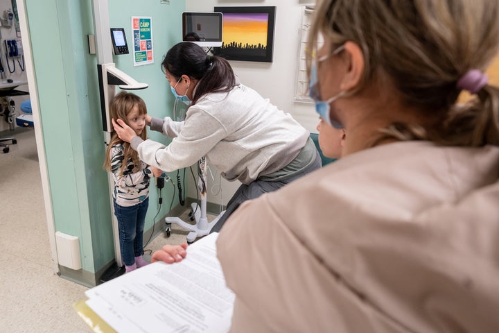 A girl is seen following her arrival at St. Jude Children's Research Hospital in Memphis.