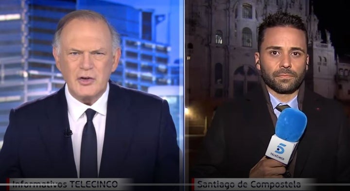 Pedro Piqueras en 'Informativos Telecinco'.