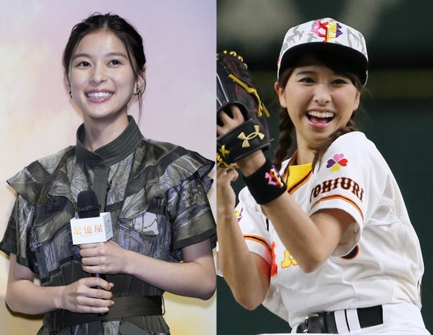 左から芳根京子さん(2020年)と玉井詩織さん(2018年)
