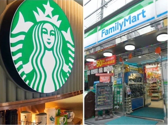 スターバックスとファミリーマートの店舗