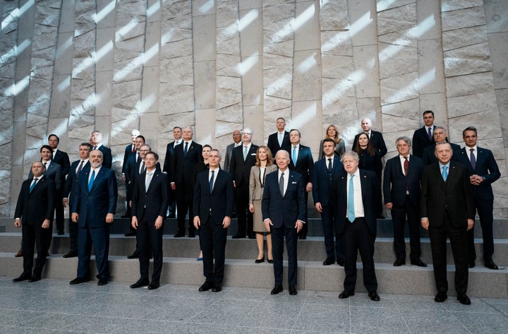 Foto de familia en la cumbre de la OTAN