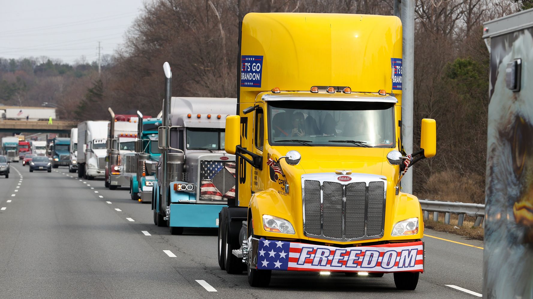Trucker Convoy Leader Says Truckers Are Peeing Their Pants In D.C. Traffic