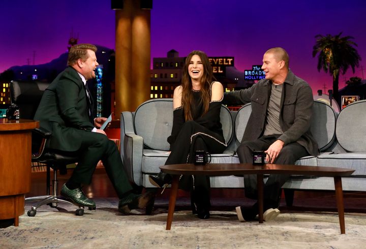 Sandra Bullock and Channing Tatum chat with James Corden on The Late Late Show