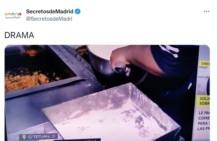El rótulo viral de Telemadrid.