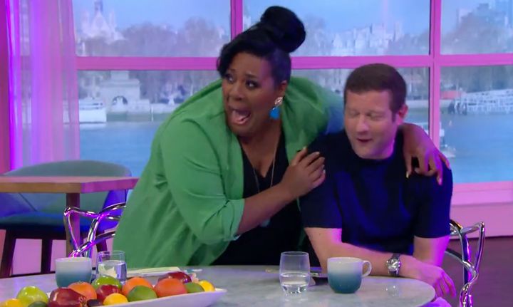 Alison Hammond grabbed Dermot O'Leary as Ant and Dec burst into the This Morning studio