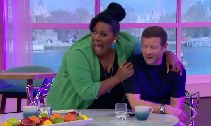 Alison Hammond grabbed Dermot O'Leary as Ant and Dec burst into the This Morning studio