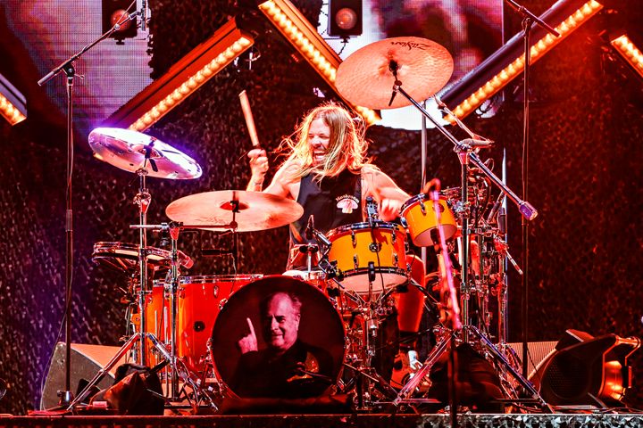 Taylor Hawkins of the Foo Fighters performs on stage on 4 March 2022 in Geelong, Australia