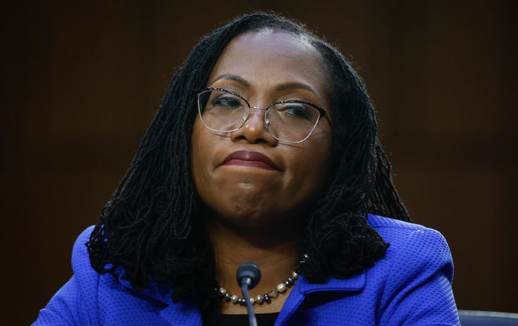 While being questioned by Sen. Ted Cruz (R-TX), Supreme Court nominee Judge Ketanji Brown Jackson testifies during her confirmation hearing before the Senate Judiciary Committee in the Hart Senate Office Building on Capitol Hill March 23, 2022 in Washington, DC.