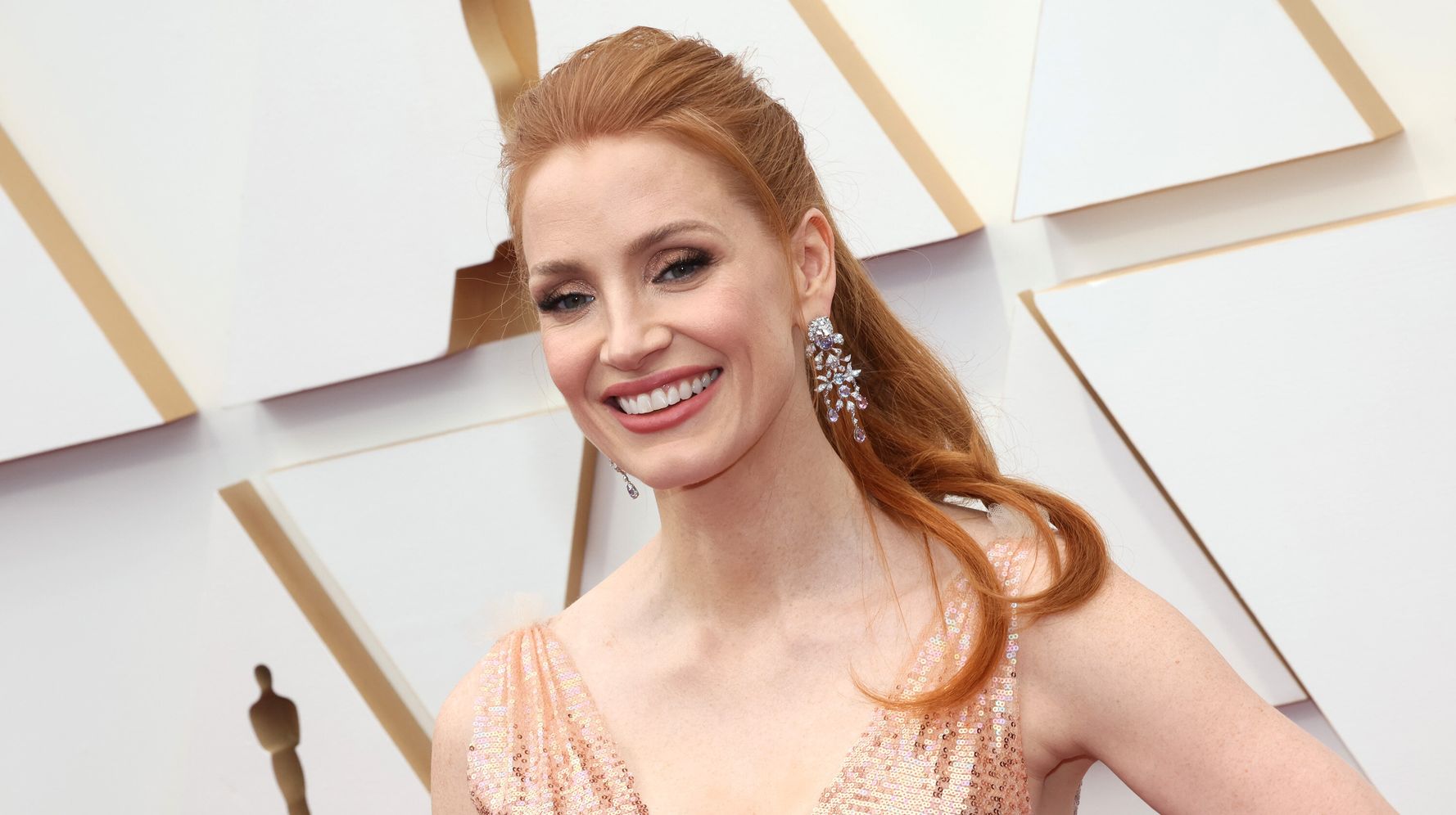 Jessica Chastain Hits Oscars Red Carpet After Nearly Skipping It For A Great Reason
