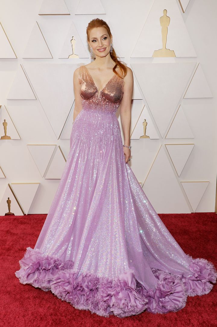 Jessica Chastain attends the 2022 Academy Awards. 