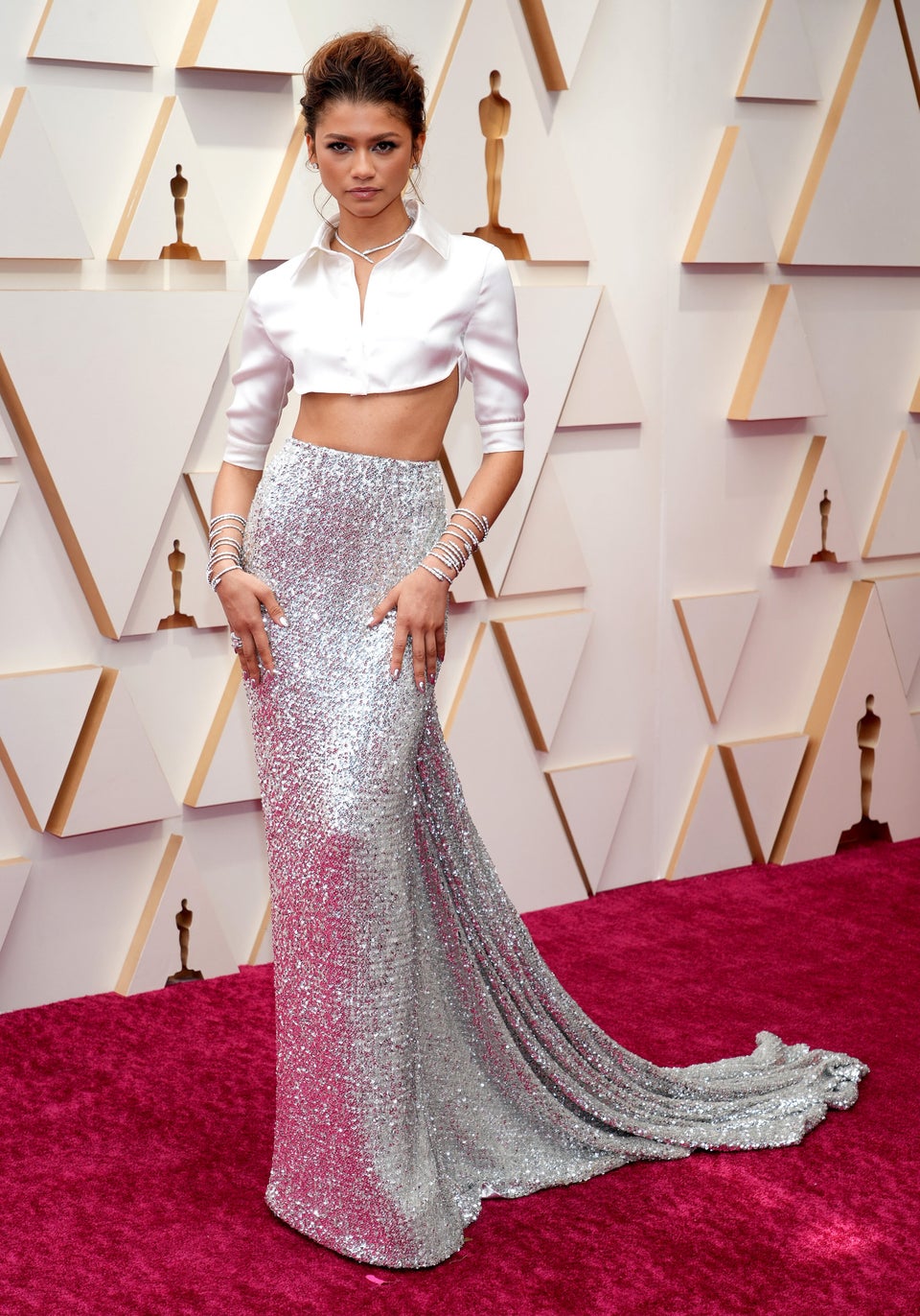 Chest in show: Timothée Chalamet gives 2022's Oscar red carpet its biggest  fashion moment, Oscars 2022