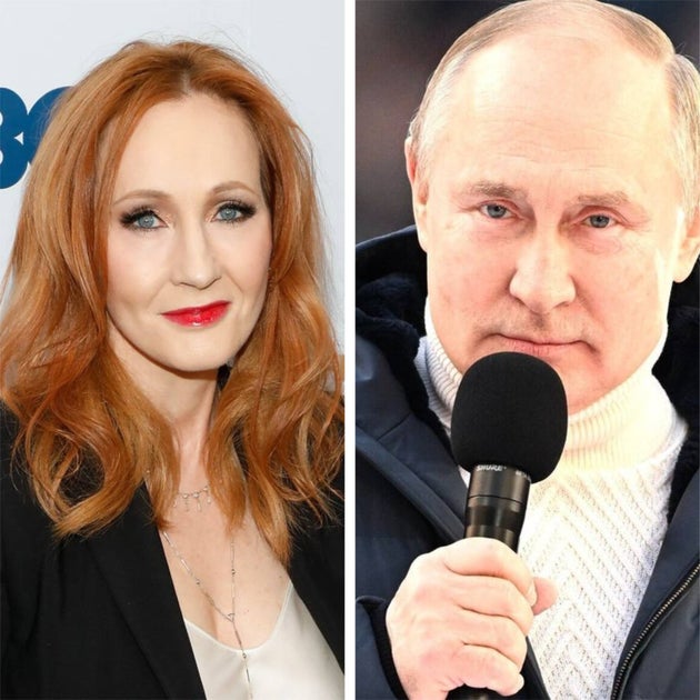 ローリングさん(左)とプーチン氏(右)