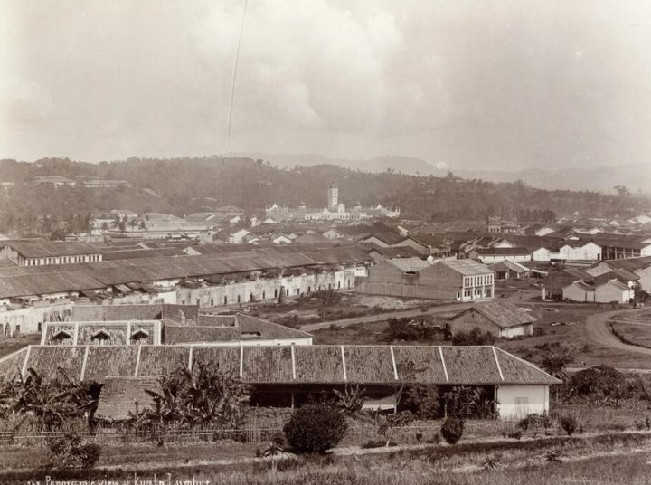 Πανόραμα της Κουάλα Λουμπούρ γύρω στο 1900.