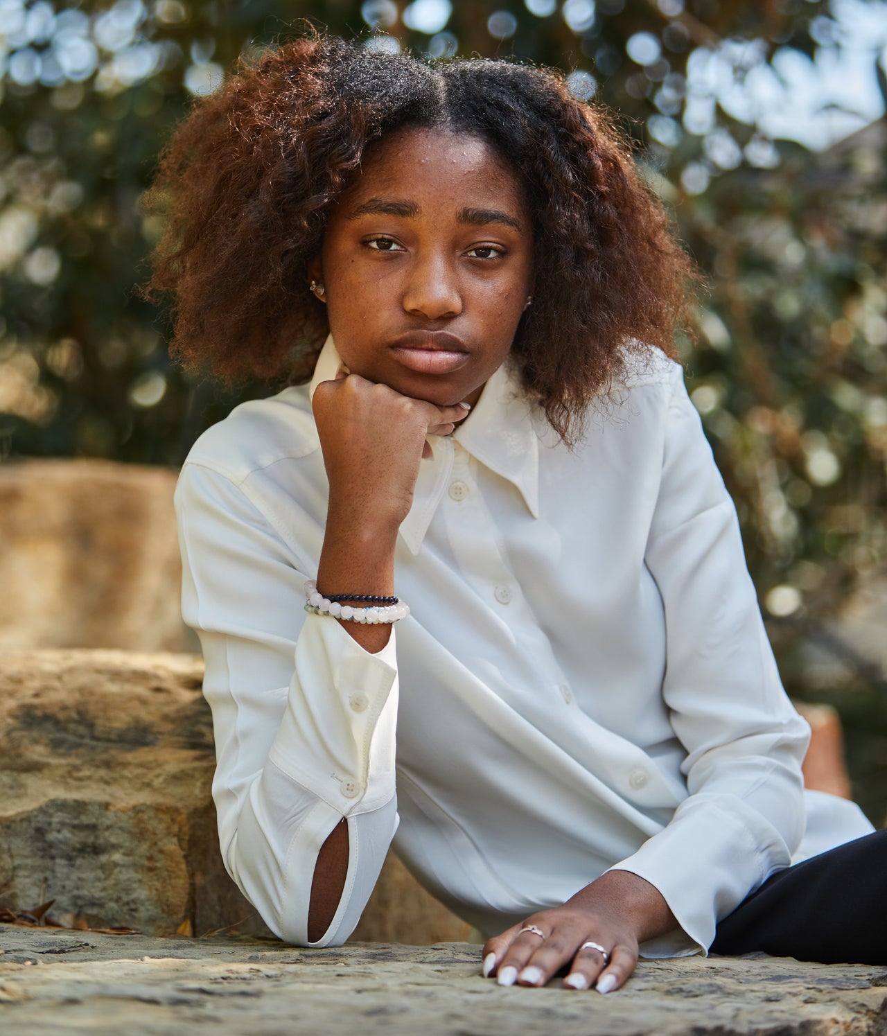 Payton Pinkard poses for a portrait in Houston, Texas.