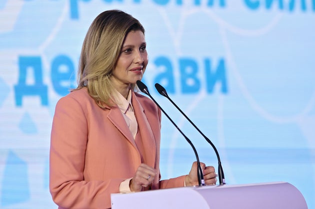 オレナ・ゼレンスカ氏(2021年12月撮影)