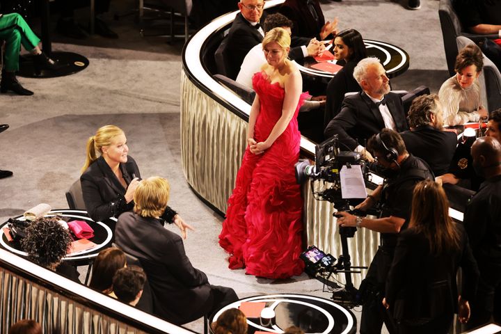 Amy Schumer took Kirsten Dunst's seat as part of an Oscars skit