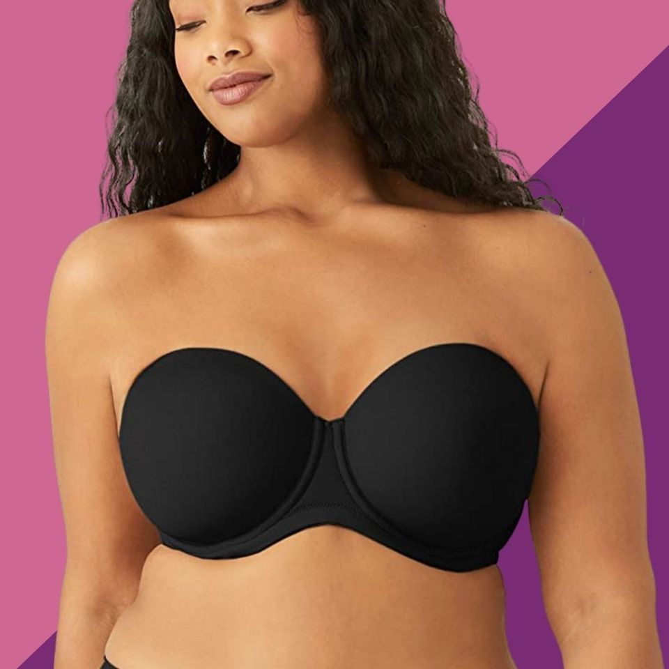 A stabilizing anti-bulge bra with a flattering rounded profile