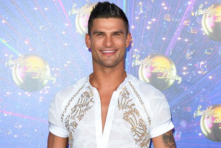 Aljaž at the Strictly press launch in 2019