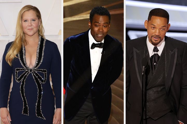 Amy Schumer, Chris Rock and Will Smith