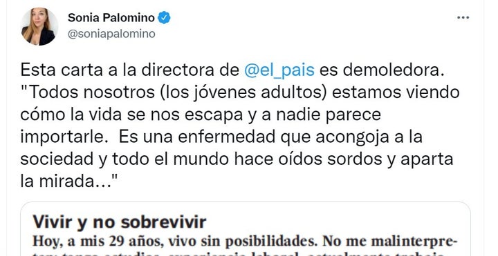 La carta viral a la directora de 'El País'.