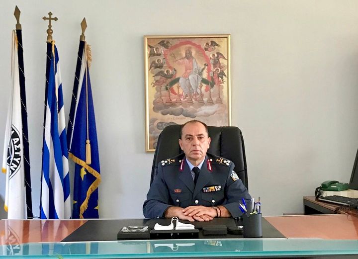Ο νέος αρχηγός της Ελληνικής Αστυνομίας, Αντιστράτηγος Κωνσταντίνος Σκούμας.