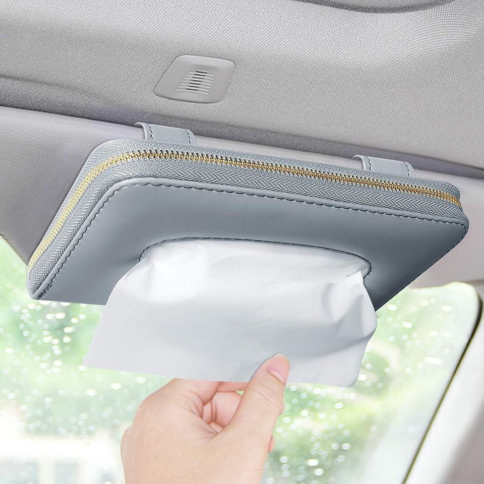 A car tissue holder that's actually quite versatile