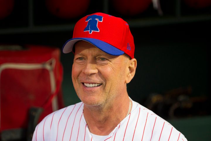 Bruce Willis at a Philadelphia Phillies game in 2019.