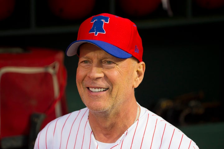 Bruce Willis at a Philadelphia Phillies game in 2019.