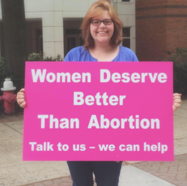 Lauren Handy, 28, has been charged with federal crimes for allegedly blockading a reproductive health clinic. D.C. police also found five fetuses in her home.